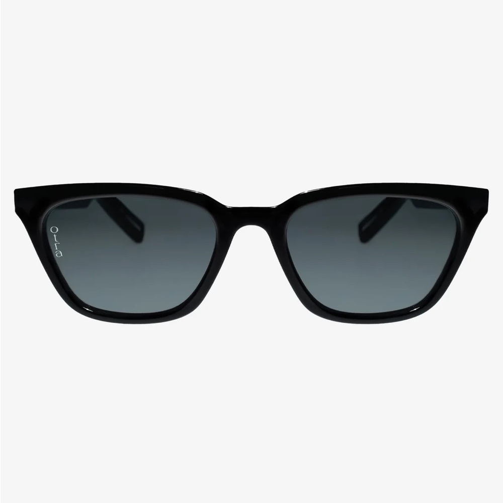 OTRA Seva Black Rounded Cat Eye Sunglasses (NWT)